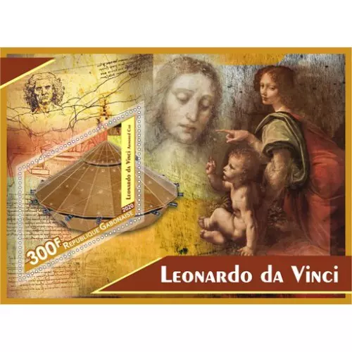 Stamps Art da Vinci Leonardo