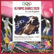 Stamps Summer Olympics 2028 in Los Angeles Fencing