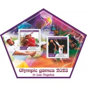 Stamps Summer Olympics 2028 in Los Angeles Basketball