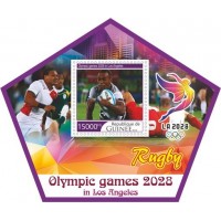 Stamps Summer Olympics 2028 in Los Angeles Rugby
