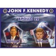 Stamps John Kennedy and Apollo 11