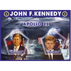 Stamps John Kennedy and Apollo 11