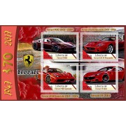 Stamps Cars 70th anniversary of the Ferrari avtomobile company