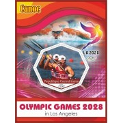 Stamps Summer Olympics 2028 in Los Angeles Canoe