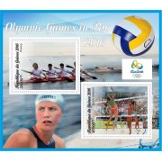 Stamps Summer Olympics 2016 in Rio Rowing , Volleyball