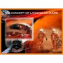 Stamps Space the concept of landing on Mars Set 8 sheets