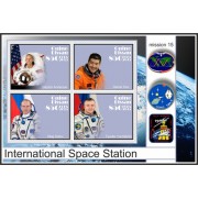Stamps Space International Space Station mission 15 Set 8 sheets