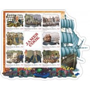 Stamps Seafarers James Cook Set 9 sheets