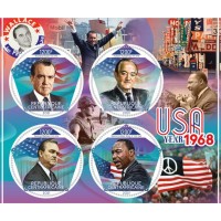 Stamps USA 1968 Martin Luther King  Set 8 sheets