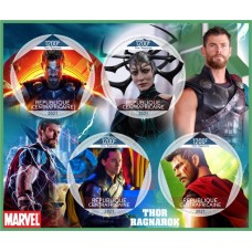 Stamps Cinema Marvel Ragnarok Set 8 sheets
