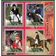 Stamps Olympics Moscow 1980 Horseback Set 8 sheets