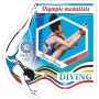 Stamps Summer Olympics in Tokyo 2020 Medalist Diving Set 9 sheets
