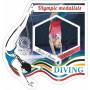 Stamps Summer Olympics in Tokyo 2020 Medalist Diving Set 9 sheets