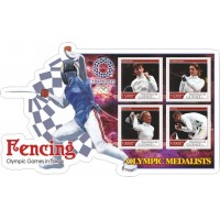 Stamps Summer Olympics in Tokyo 2020 Medalist Fencing Set 8 sheets
