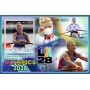 Stamps Olympic Games in Los Angeles 2028 Table tennis, Rowing, Badminton, Basketball Set 8 sheets