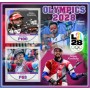 Stamps Olympic Games in Los Angeles 2028 Table tennis, Tennis, Rugby, Shooting, Archery Set 8 sheets
