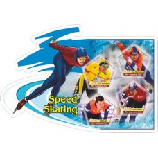 Stamps Sport Speed Skating Set 8 sheets