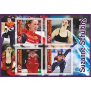 Stamps Sport Speed Skating Suzanne Schulting Set 8 sheets