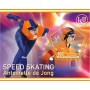 Stamps Sport Speed Skating  Antoinette de Jong Set 8 sheets
