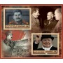 Stamps Winston Churchil and Joseph Stalin Set 8 sheets