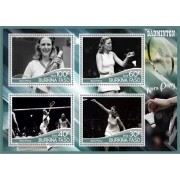 Stamps Sport Badminton Nora Perry Set 8 sheets