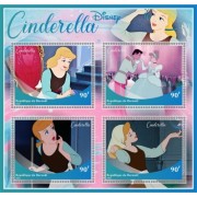 Stamps Cartoon Walt Disney Cinderella Set 8 sheets