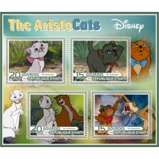 Stamps Cartoon Walt Disney Aristo Cats Set 8 sheets