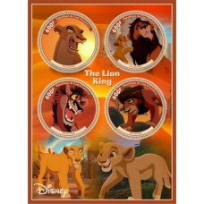Stamps Cartoon Walt Disney Lion King  Set 8 sheets