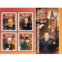 Stamps Winston Churchill Set 2 sheets