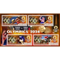 Stamps Olympic Games in Paris 2024 Judo , Table tennis  Set 8 sheets