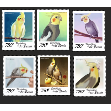 Stamps Birds Parrots Set 6 stamps