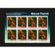 Stamps Birds Parrots Set 1 sheets 