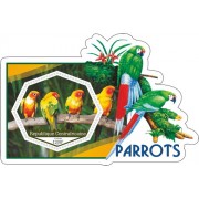 Stamps Birds Parrots Set 10 sheets