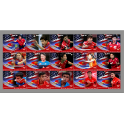 Stamps Table tennis  Set 15 stamps