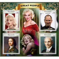 Stamps Great people Set 8 sheets