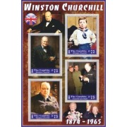 Stamps Winston Churchil  Set 8 sheets