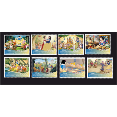 Stamps Cartoon Walt Disney Set 8 stamps