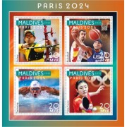 Stamps Olympic Games in Paris 2024 Archery, Table Tennis , Field Hockey Set 8 sheets