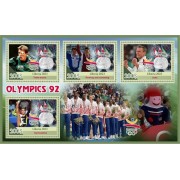 Stamps Olympic Games 1992 Rowing , Judo , Table tennis ,Gymnastics  Set 8 sheets