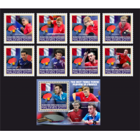 Stamps Table tennis  Set 1block 8 stamps