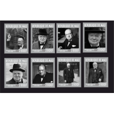 Stamps Sir Winston Churchill  Set 8 stamps