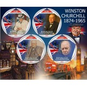 Stamps Sir Winston Churchill Set 2 sheets