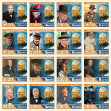 Stamps Sir Winston Churchill  Set 16 stamps
