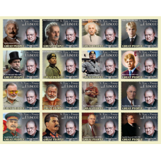 Stamps Great people Winston Churchill Set 16 stamps