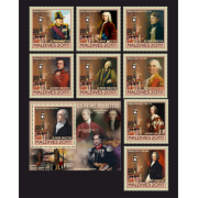 Stamps British Prime Ministers Set 1block 8stamps