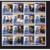 Stamps Sir Winston Churchill Set 16 stamps