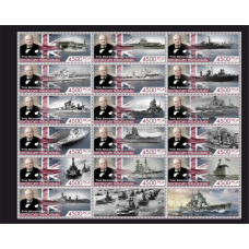 Stamps Sir Winston Churchill second world war Set 16 stamps