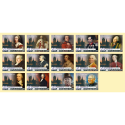 Stamps British Prime Ministers Set 14 stamps