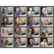 Stamps Churchill and Harry S. Truman Set 16 stamps