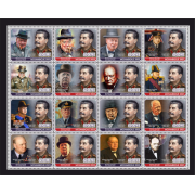 Stamps Sir Winston Churchill and Joseph Stalin  Set 16 stamps